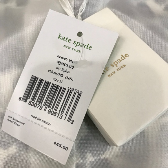 Kate Spade Silk Beverly Blazer Jacket Sz 12 - Picture 8 of 8